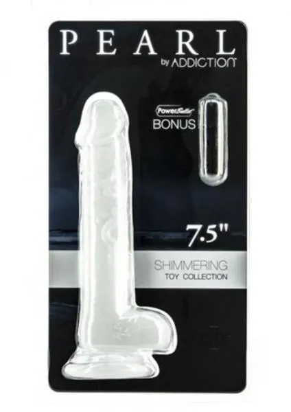 Addiction Pearl Dong 75 White BMS Dildos