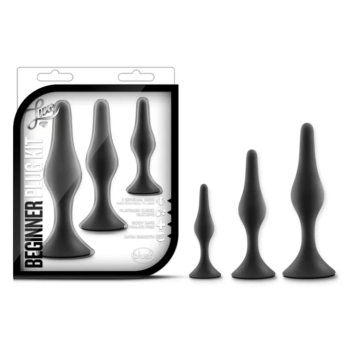 Anal Blush Novelties Luxe Beginner Plug Kit Pink