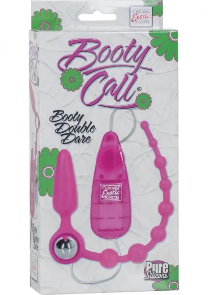 Anal Booty Call Booty Call Double Dare Silicone Probe Beads Pink Anal Booty Call Booty Call Double Dare Silicone Probe Beads Pink