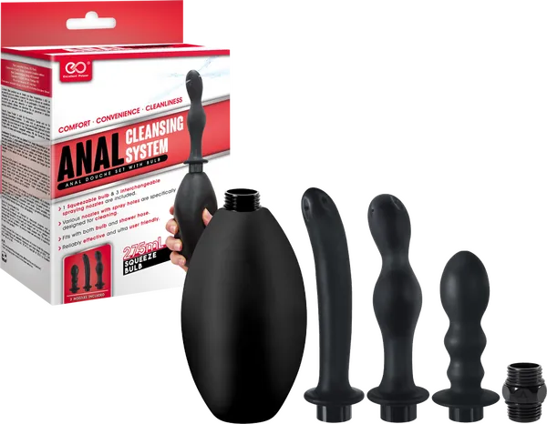 Anal Excellent Power Anal Cleaning System Black