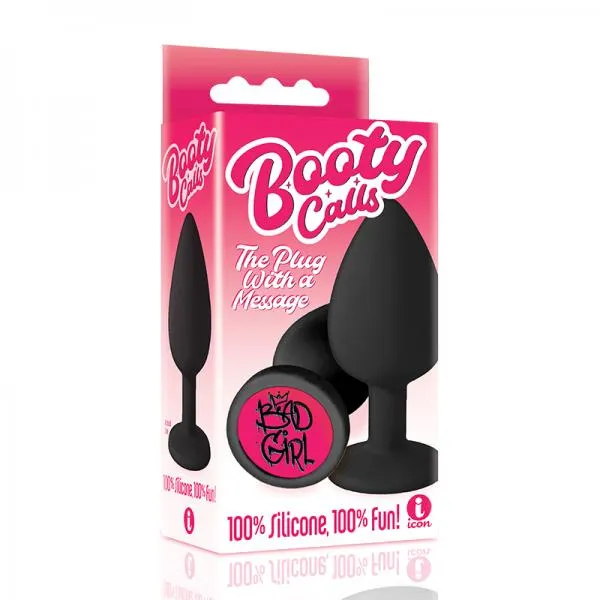 Anal Icon Brands The 9s Booty Call Silicone Butt Plug Black Bad Girl