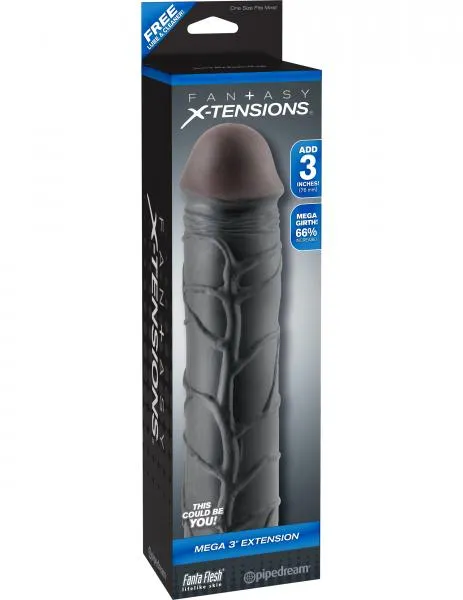 Anal Pipedream Mega 3 Inch Extension Black Anal Pipedream Mega 3 Inch Extension Black