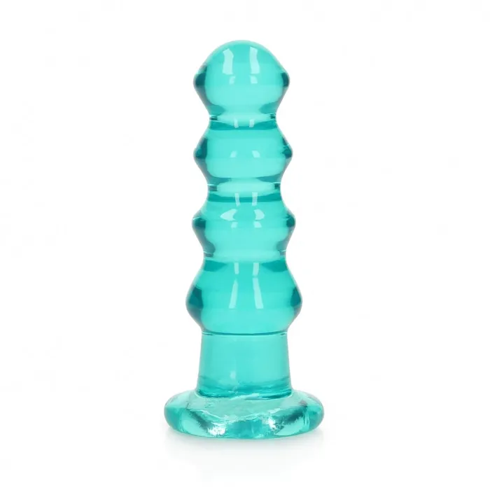 Anal Realrock Crystal Clear 55 Curvy DildoPlug Turquoise