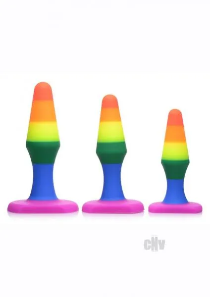 Anal Seductucom Frisky Rainbow Silicone Anal Trainer Set