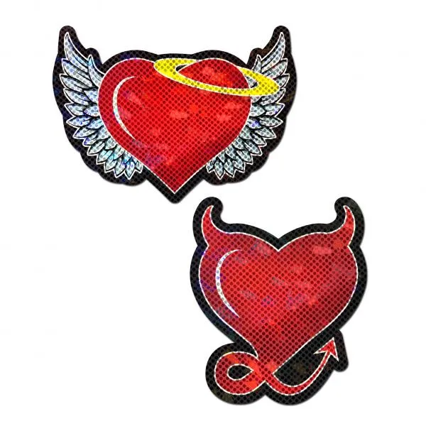 Anal Seductucom Pastease Devil Heart Red Glitter Hearts W Wings
