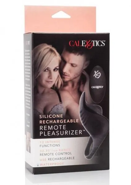 Anal Silicone Rechargeable Remote Pleasurizer Ring Black Cal Exotics Anal Silicone Rechargeable Remote Pleasurizer Ring Black Cal Exotics