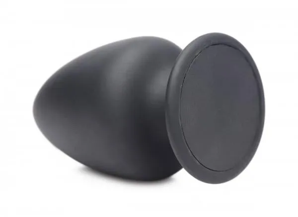 Anal SqueezeIt Squeezable Silicone Anal Plug Small Black Anal SqueezeIt Squeezable Silicone Anal Plug Small Black