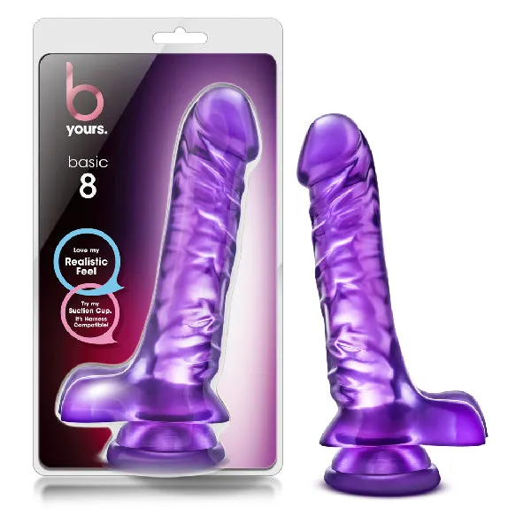B Yours Basic 8 Dildo Purple Blush Novelties Dildos