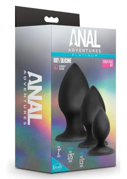 Blush Anal Adventure Platinum Stout Plug Kit Anal