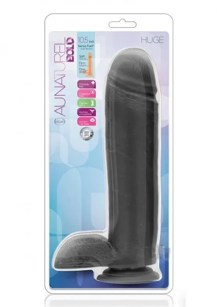 Blush Dildos Au Naturel Bold Huge 105 Inches Dildo Black Blush Dildos Au Naturel Bold Huge 105 Inches Dildo Black