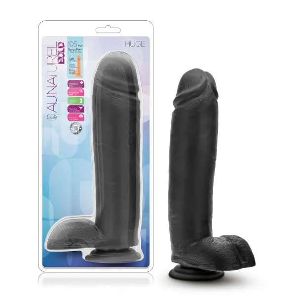 Blush Dildos Au Naturel Bold Huge 105 Inches Dildo Black Blush Dildos Au Naturel Bold Huge 105 Inches Dildo Black