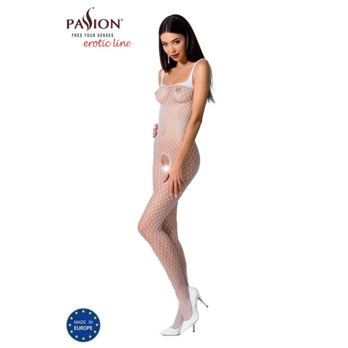 Bodystocking BS071 White Passion Lingerie Bodystockings Playsuits