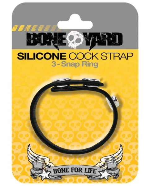 Boneyard Anal Boneyard Silicone Cock Strap Black