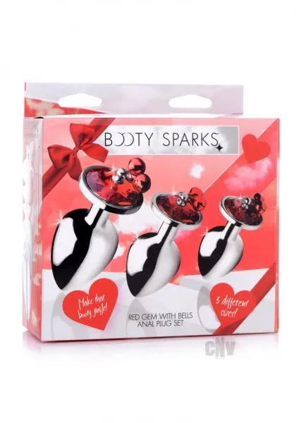 Booty Sparks Red Gem WBells Plug Set Seductucom Anal
