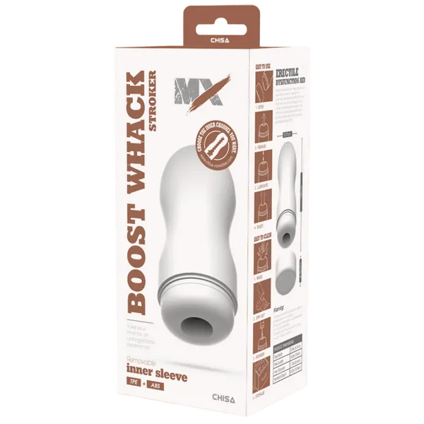 Chisa Novelties Male Sex Toys MX Boost Whack Stroker White