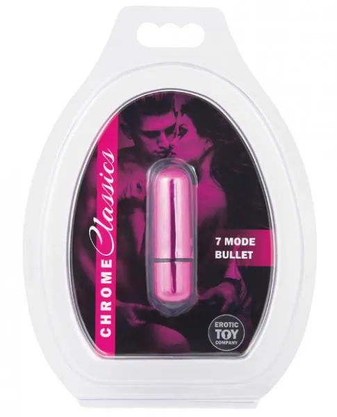 Chrome Classics Vibrators Etc Chrome Classics 7 Mode Bullet Vibrator Pink Chrome Classics Vibrators Etc Chrome Classics 7 Mode Bullet Vibrator Pink