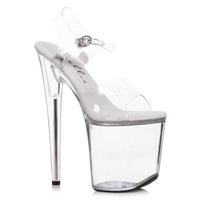 Dildos Ellie Shoes Clear Platform Sandal 8in