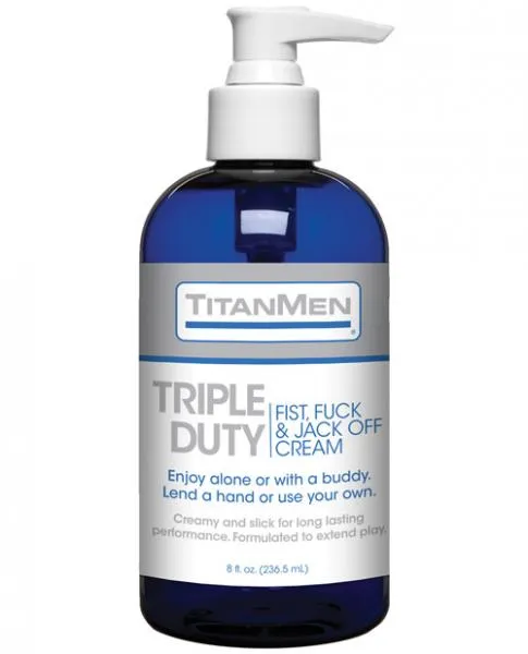 Doc Johnson Triple Duty Fist FCk Jack Off Cream Bottle 8oz Vibrators