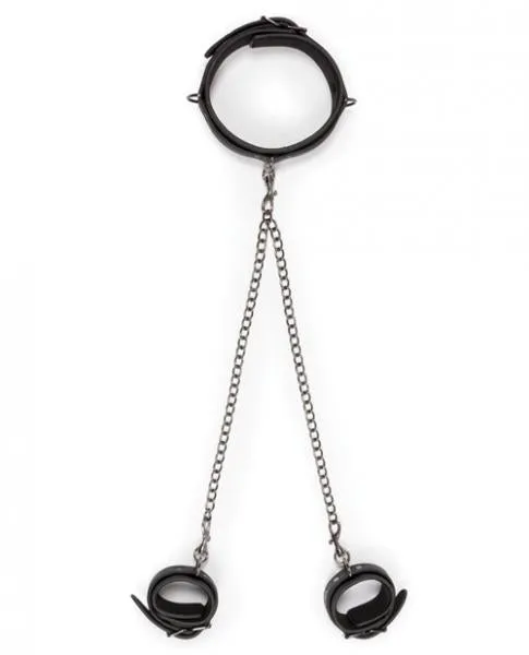 Easy Toys Anal Easy Toys Collar Ankle Restraint Set Black