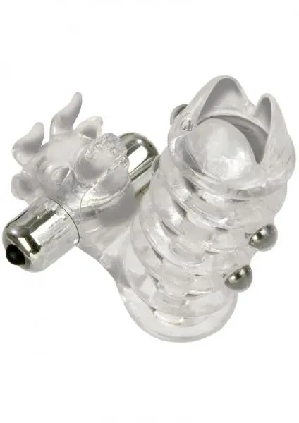 El Toro Enhancer With Beads With Removable Stimulator Waterproof 35 Inch Clear Seductucom Anal