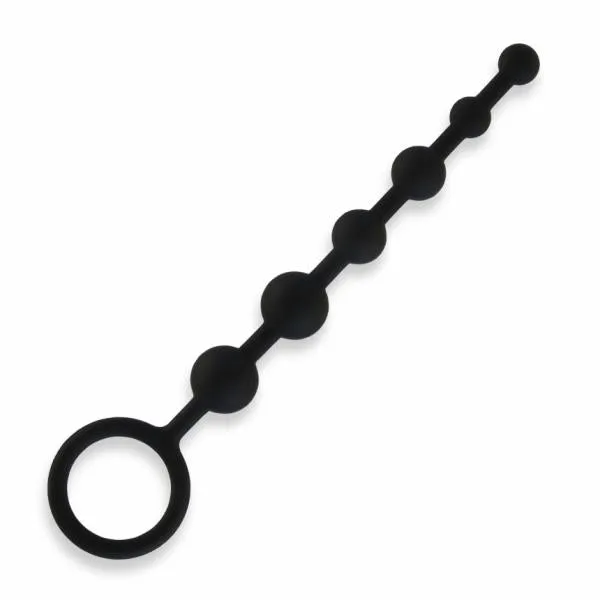 Electric Eel Anal All About Anal Silicone Anal Beads 6 Balls Black