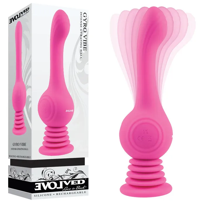 Evolved GYRO VIBE Pink 248 cm USB Rechargeable Super Vibrator Evolved Vibrators