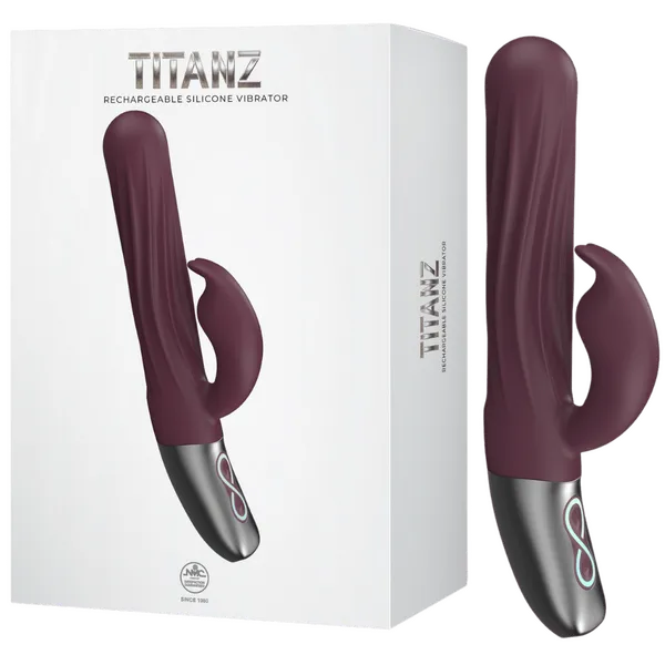 Female Sex Toys Excellent Power Titanz Thrusting Rabbit Rechargeable Silicone Vibrator Multiple Colours