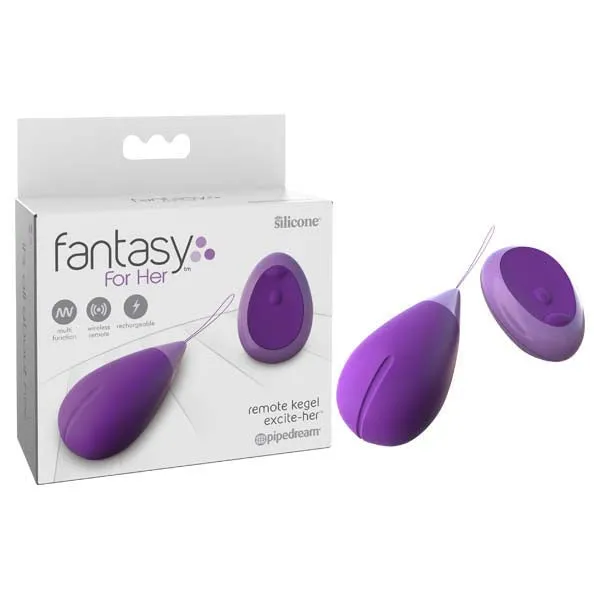 Female Sex Toys Pipedream Fantasy For Her Remote Kegel ExciteHer Purple USB Rechargeable Vibrating Kegel Trainer with Wireless Remote Female Sex Toys Pipedream Fantasy For Her Remote Kegel ExciteHer Purple USB Rechargeable Vibrating Kegel Trainer with Wireless Remote