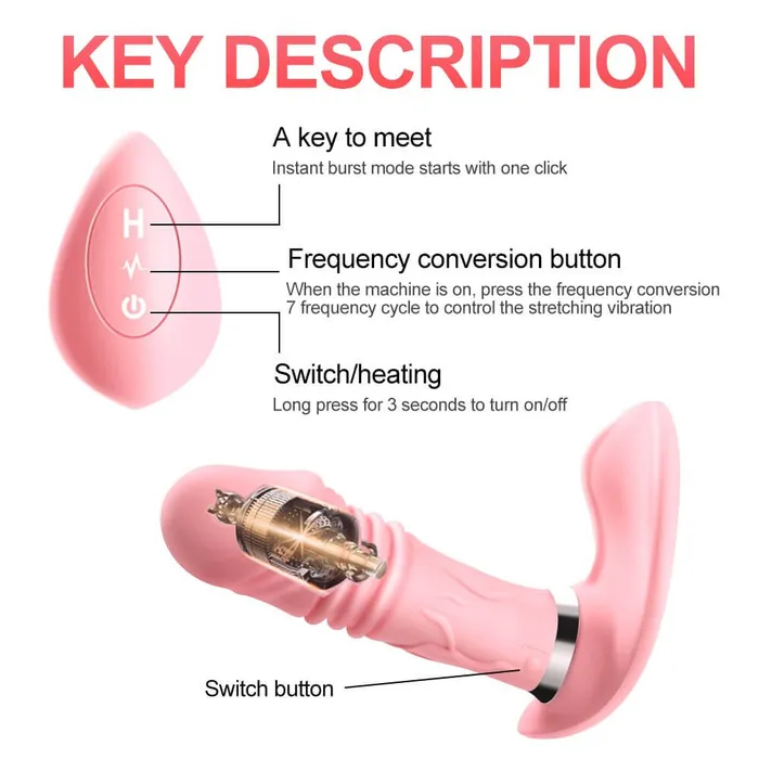 Female Sex Toys Remote Control Heating GSpot Vibrator OOTYEMO