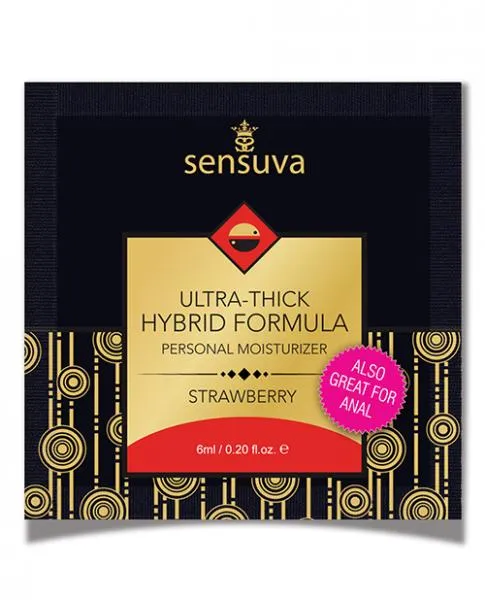 Female Sex Toys Sensuva Sensuva Ultra Thick Hybrid Personal Moisturizer Single Use Packet 6 Ml Strawberry Female Sex Toys Sensuva Sensuva Ultra Thick Hybrid Personal Moisturizer Single Use Packet 6 Ml Strawberry