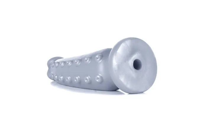 Female Sex Toys Sport Fucker Liquid Silicone Dildo Medium OctoCock Silver