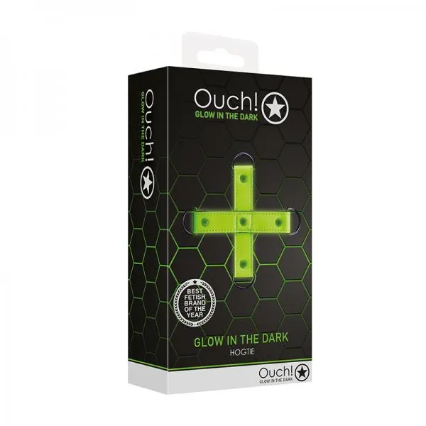 Glo Female Sex Toys Ouch Glow Hogtie Glow In The Dark Green