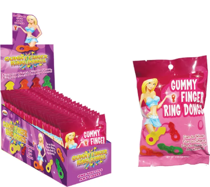 Gummy Finger Ring Dongs 12 X 8 Piece Display Hott Products Unlimited Female Sex Toys Gummy Finger Ring Dongs 12 X 8 Piece Display Hott Products Unlimited Female Sex Toys