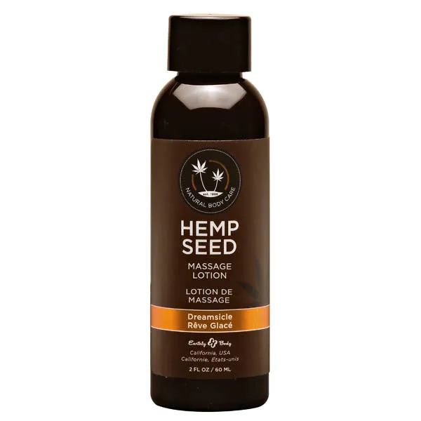 Hemp Seed Massage Lotion Dreamsicle Tangerine Plum Scented 59 ml Bottle Earthly Body Couples Hemp Seed Massage Lotion Dreamsicle Tangerine Plum Scented 59 ml Bottle Earthly Body Couples