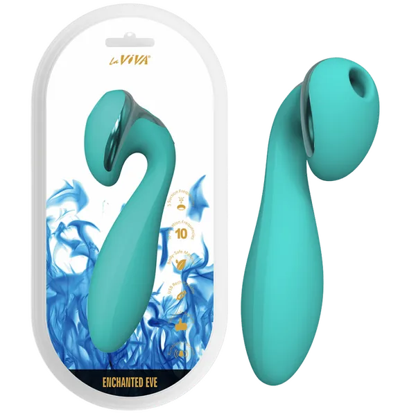 LaViva Enchanted Eve Suction Vibe Teal Chisa Novelties Vibrators