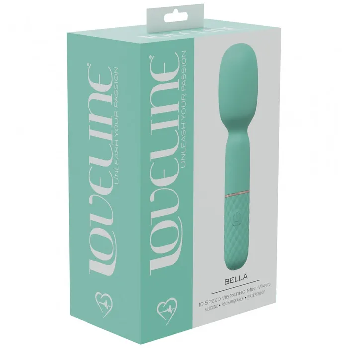 Loveline LoveLine Bella 10 Speed Vibrating MiniWand Silicone Rechargeable Waterproof Green Female Sex Toys Loveline LoveLine Bella 10 Speed Vibrating MiniWand Silicone Rechargeable Waterproof Green Female Sex Toys