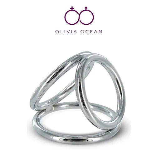 Lovetwoo Male Sex Toys Triple Penis Cock Ring Male Cock and Ball Cage Strong Erection Adult Sex Toy