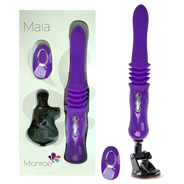 Maia Toys Vibrators Maia Monroe Purple 38 cm USB Rechargeable Thrusting Vibrator Maia Toys Vibrators Maia Monroe Purple 38 cm USB Rechargeable Thrusting Vibrator