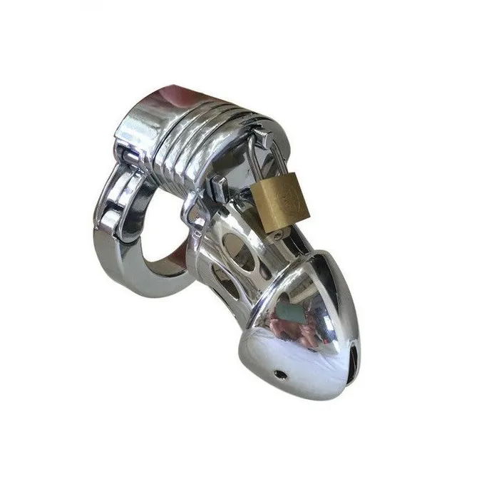 Male Sex Toys Plesur Company Mens Short Metal Chastity Cage