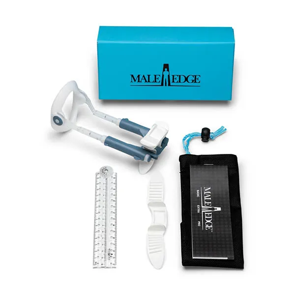 MaleEdge Anal MaleEdge Basic Kit Penis Enlarger Kit in Blue Case