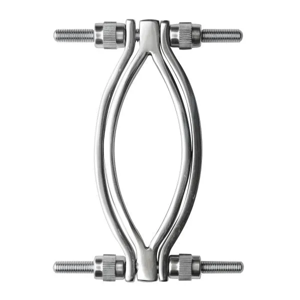Master Series Male Sex Toys Stainless Steel Adjustable Pussy Clamp