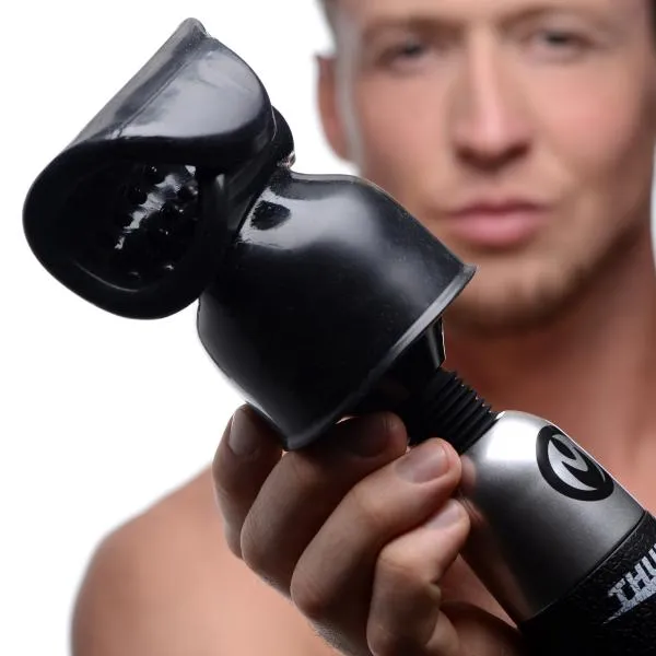 Master Series Male Sex Toys Thunder Wrap Masturbator Wand Attachment Black Master Series Male Sex Toys Thunder Wrap Masturbator Wand Attachment Black