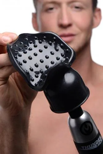 Master Series Male Sex Toys Thunder Wrap Masturbator Wand Attachment Black Master Series Male Sex Toys Thunder Wrap Masturbator Wand Attachment Black
