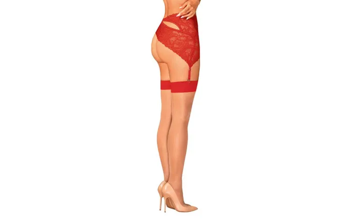 Mesh Stockings Red Obsessive Vibrators