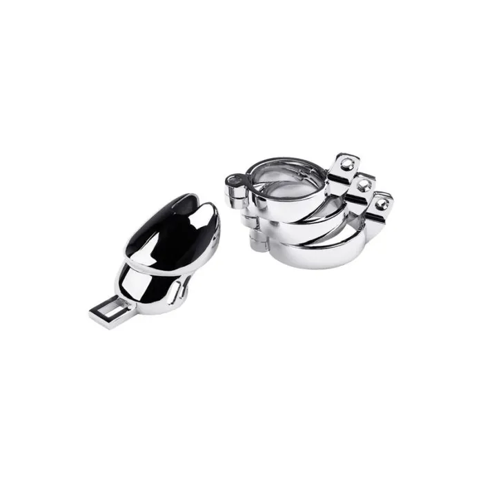 Metal Male Sex Toys Metal Chastity Cage Adjustable Silver Metal Male Sex Toys Metal Chastity Cage Adjustable Silver