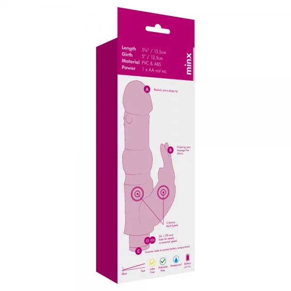 Minx Water Bunny Rabbit Vibrator Purple Minx Vibrators Minx Water Bunny Rabbit Vibrator Purple Minx Vibrators