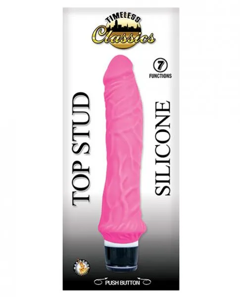 Nasstoys Timeless Classics Top Stud Silicone Vibrator Pink Vibrators Nasstoys Timeless Classics Top Stud Silicone Vibrator Pink Vibrators