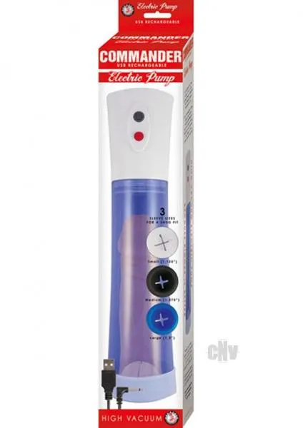 Nasstoys Vibrators Commander Electric Pump Blue Nasstoys Vibrators Commander Electric Pump Blue