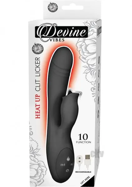 Nasstoys Vibrators Devine Vibes Heat Up Clit Licker Black Nasstoys Vibrators Devine Vibes Heat Up Clit Licker Black
