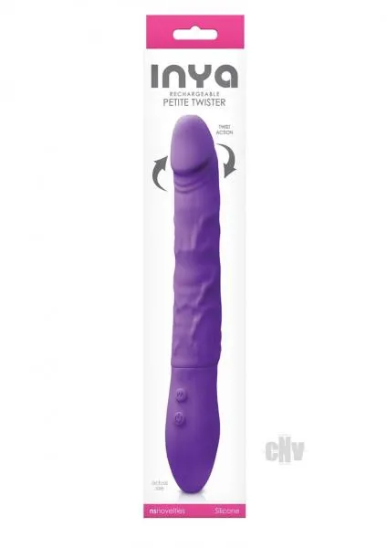 NS Novelties Vibrators Inya Petite Twister Purple Vibrator NS Novelties Vibrators Inya Petite Twister Purple Vibrator